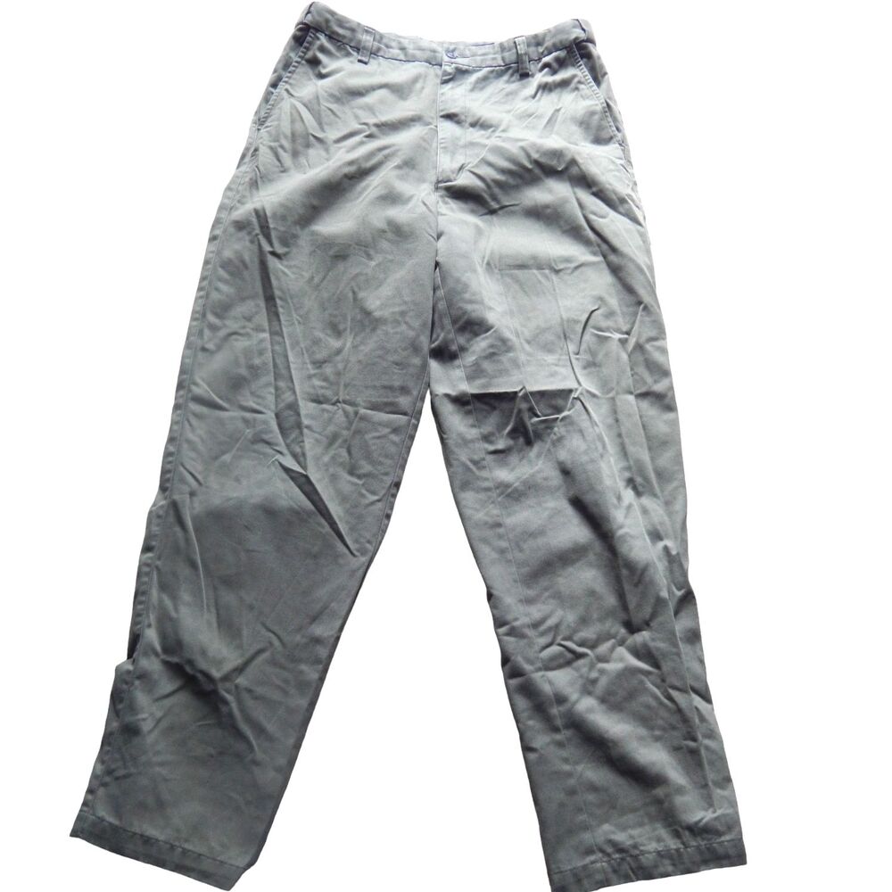 Puritan Men’s 36x34 Dark Olive Green Vintage Work Casual Dress Pants